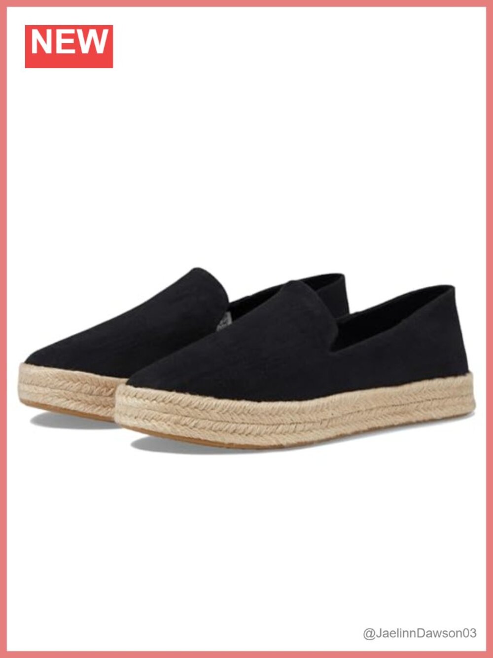 TOMS Carolina Slip-on Espadrille Wedge Shoes Women's Flatform